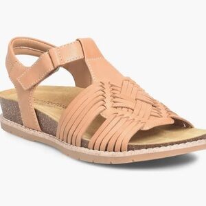 Comfortiva gladia woven sandal luggage tan size 6 new comfort